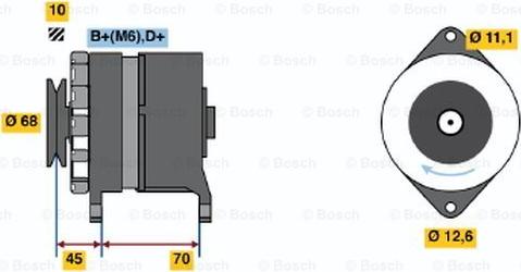 BOSCH 0 986 036 750 - Генератор vvparts.bg