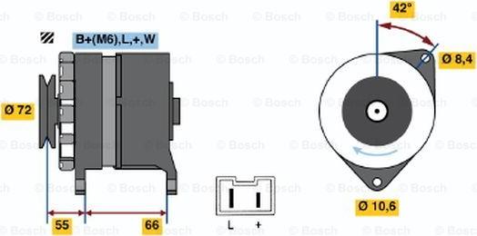 BOSCH 0 986 036 711 - Генератор vvparts.bg