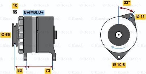 BOSCH 0 986 030 940 - Генератор vvparts.bg