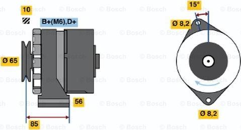 BOSCH 0 986 030 910 - Генератор vvparts.bg