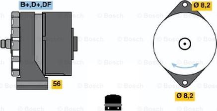 BOSCH 0 986 030 450 - Генератор vvparts.bg