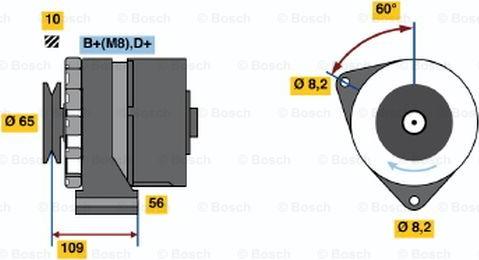 BOSCH 0 986 030 530 - Генератор vvparts.bg