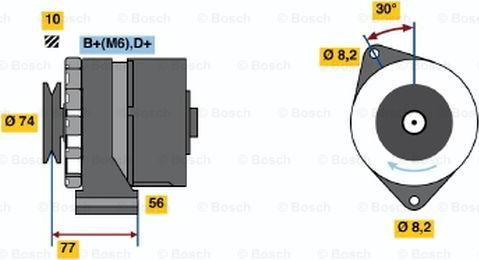 BOSCH 0 986 030 690 - Генератор vvparts.bg