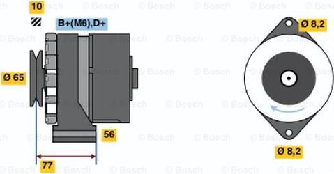 BOSCH 0 986 030 870 - Генератор vvparts.bg