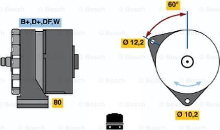 BOSCH 0 986 030 320 - Генератор vvparts.bg