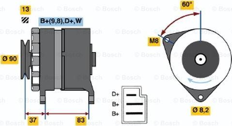 BOSCH 0 986 033 940 - Генератор vvparts.bg