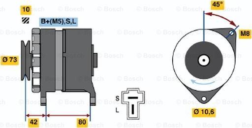 BOSCH 0 986 033 441 - Генератор vvparts.bg