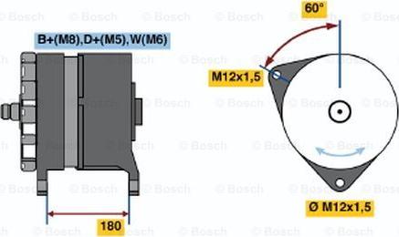 BOSCH 0 986 033 520 - Генератор vvparts.bg