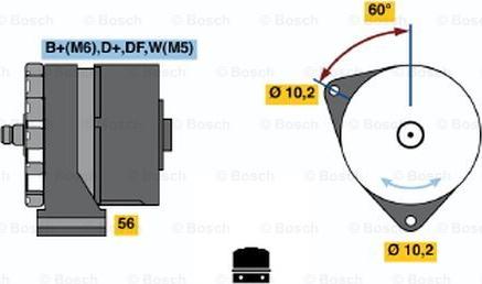 BOSCH 0 986 033 620 - Генератор vvparts.bg