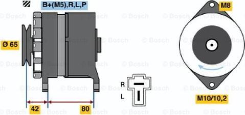 BOSCH 0 986 032 641 - Генератор vvparts.bg