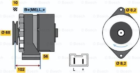 BOSCH 0 986 032 740 - Генератор vvparts.bg