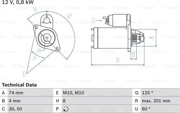 BOSCH 0 986 029 200 - Стартер vvparts.bg