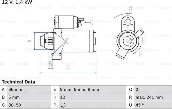 BOSCH 0 986 024 980 - Стартер vvparts.bg