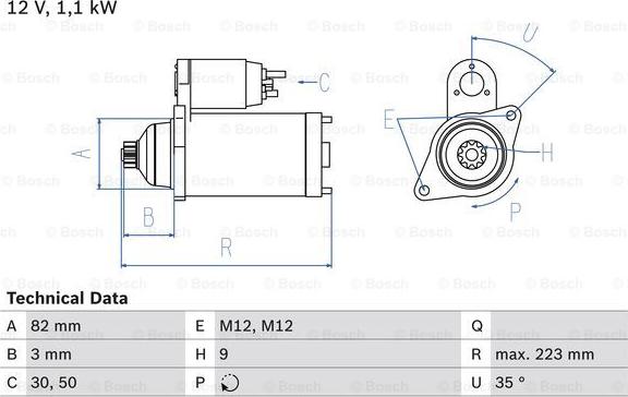 BOSCH 0 986 024 180 - Стартер vvparts.bg