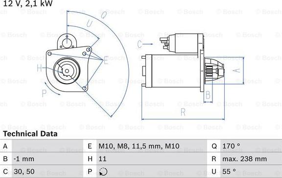 BOSCH 0 986 024 350 - Стартер vvparts.bg