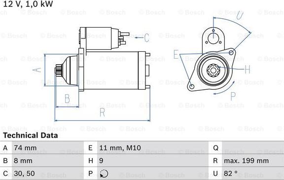 BOSCH 0 986 025 490 - Стартер vvparts.bg