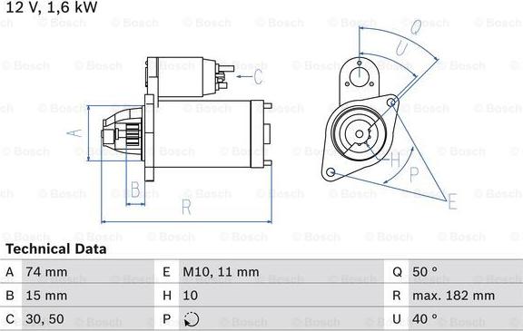 BOSCH 0 986 025 620 - Стартер vvparts.bg