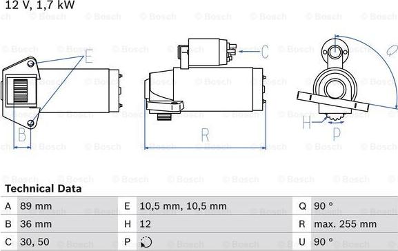 BOSCH 0 986 025 830 - Стартер vvparts.bg