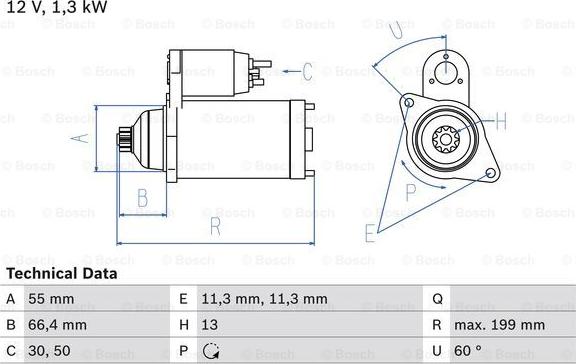 BOSCH 0 986 025 340 - Стартер vvparts.bg