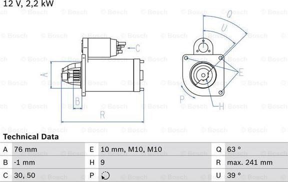 BOSCH 0 986 021 620 - Стартер vvparts.bg