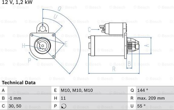 BOSCH 0 986 021 671 - Стартер vvparts.bg