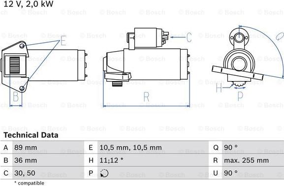 BOSCH 0 986 021 810 - Стартер vvparts.bg