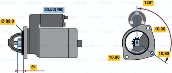 BOSCH 0 986 021 340 - Стартер vvparts.bg