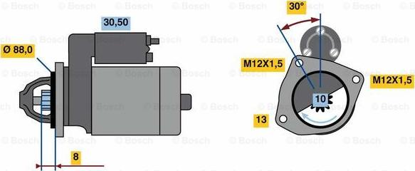 BOSCH 0 986 023 900 - Стартер vvparts.bg