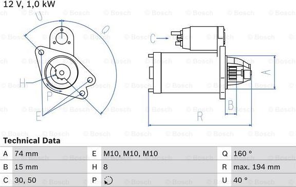 BOSCH 0 986 023 920 - Стартер vvparts.bg