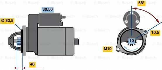 BOSCH 0 986 023 680 - Стартер vvparts.bg