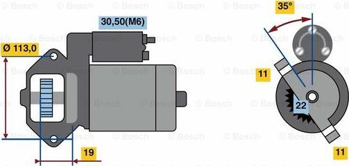 BOSCH 0 986 023 760 - Стартер vvparts.bg