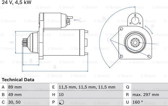 BOSCH 0 986 022 940 - Стартер vvparts.bg