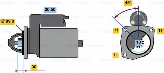 BOSCH 0 986 022 680 - Стартер vvparts.bg