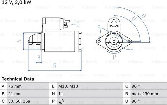 BOSCH 0 986 022 880 - Стартер vvparts.bg