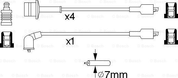 BOSCH 0 986 356 944 - Комплект запалителеи кабели vvparts.bg