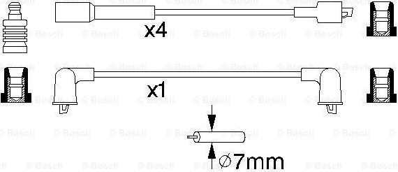 BOSCH 0 986 356 941 - Комплект запалителеи кабели vvparts.bg