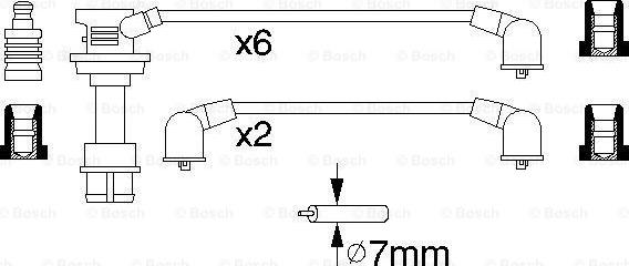 BOSCH 0 986 356 956 - Комплект запалителеи кабели vvparts.bg