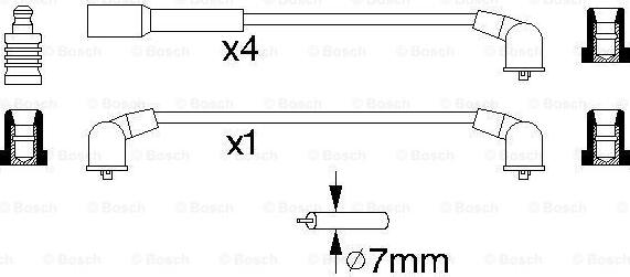 BOSCH 0 986 356 952 - Комплект запалителеи кабели vvparts.bg