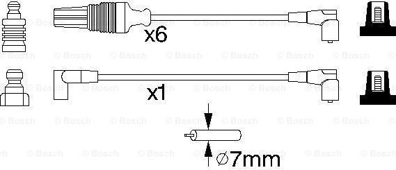 BOSCH 0 986 356 964 - Комплект запалителеи кабели vvparts.bg