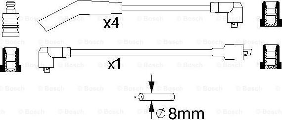 BOSCH 0 986 356 963 - Комплект запалителеи кабели vvparts.bg