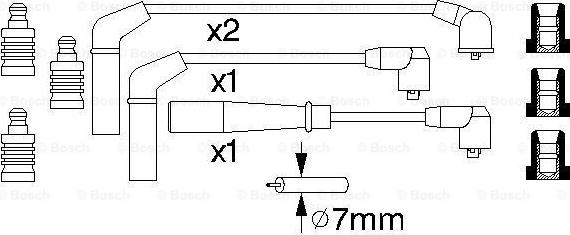 BOSCH 0 986 356 932 - Комплект запалителеи кабели vvparts.bg