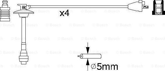 BOSCH 0 986 356 923 - Комплект запалителеи кабели vvparts.bg