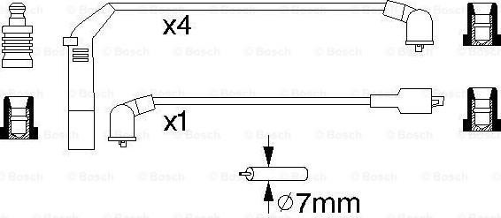 BOSCH 0 986 356 895 - Комплект запалителеи кабели vvparts.bg