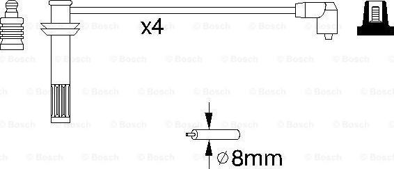 BOSCH 0 986 356 892 - Комплект запалителеи кабели vvparts.bg