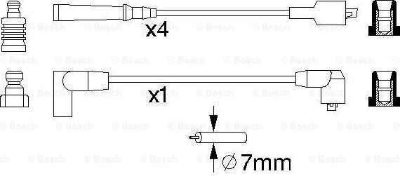 BOSCH 0 986 356 866 - Комплект запалителеи кабели vvparts.bg