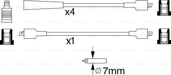 BOSCH 0 986 356 816 - Комплект запалителеи кабели vvparts.bg