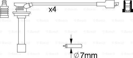 BOSCH 0 986 356 810 - Комплект запалителеи кабели vvparts.bg