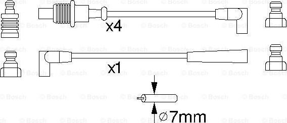 BOSCH 0 986 356 883 - Комплект запалителеи кабели vvparts.bg