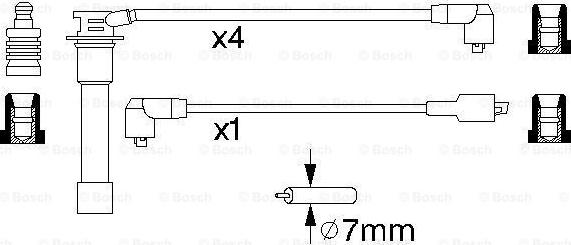 BOSCH 0 986 356 871 - Комплект запалителеи кабели vvparts.bg