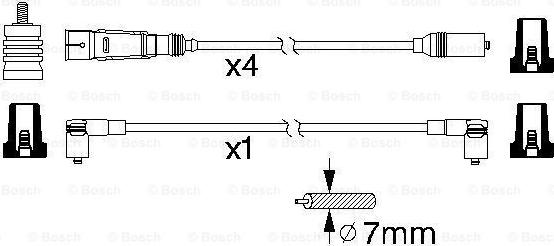 BOSCH 0 986 356 338 - Комплект запалителеи кабели vvparts.bg